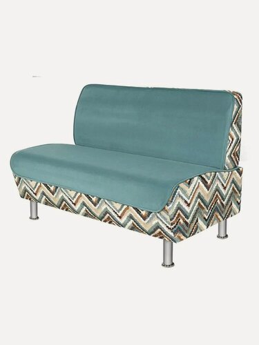 Изображение товара Диван прямой микс 119х65х84 см, нераскладной, волна микровелюр