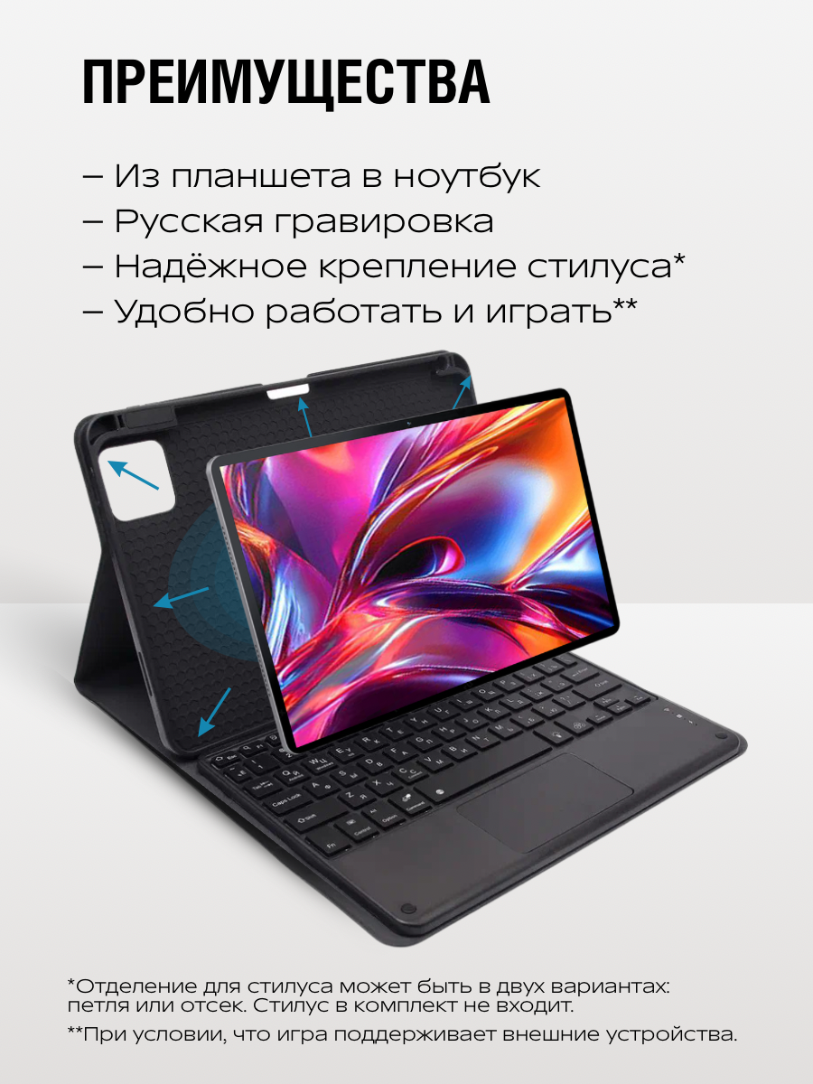 Картинки Чехол на Xiaomi Pad 7 / 7 Pro с клавиатурой