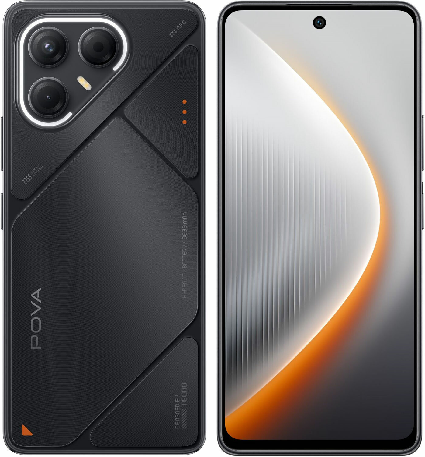 Смартфон Tecno POVA 7 5G 256Gb 8Gb черный
