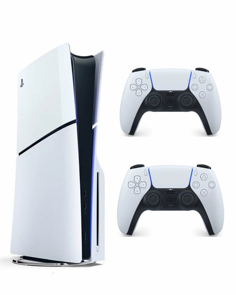 Игровая приставка Sony PlayStation 5 Slim, с дисководом, 1000 ГБ SSD, без игр, белый