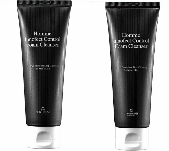 Пенка очищающая The Skin house HOMME INNOFECT CONTROL FOAM CLEANSER, для мужчин, 120мл, 2 шт