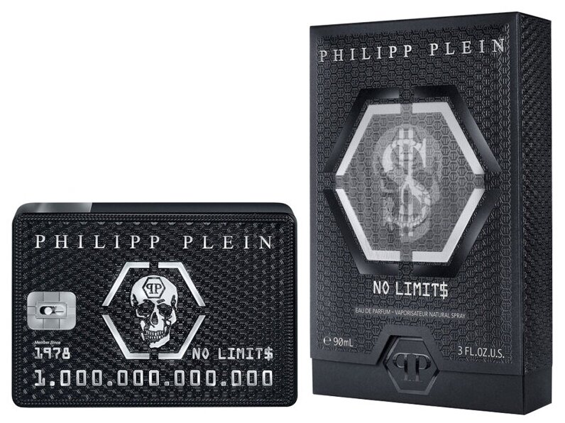 Парфюмерная вода Philipp Plein "No Limits", мужская, древесно-восточные ноты, 90 мл