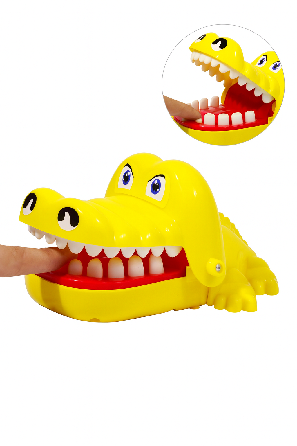 Игра Безумный Крокодил, развивающая, от 3 лет, 2-4 игрока (yellow)