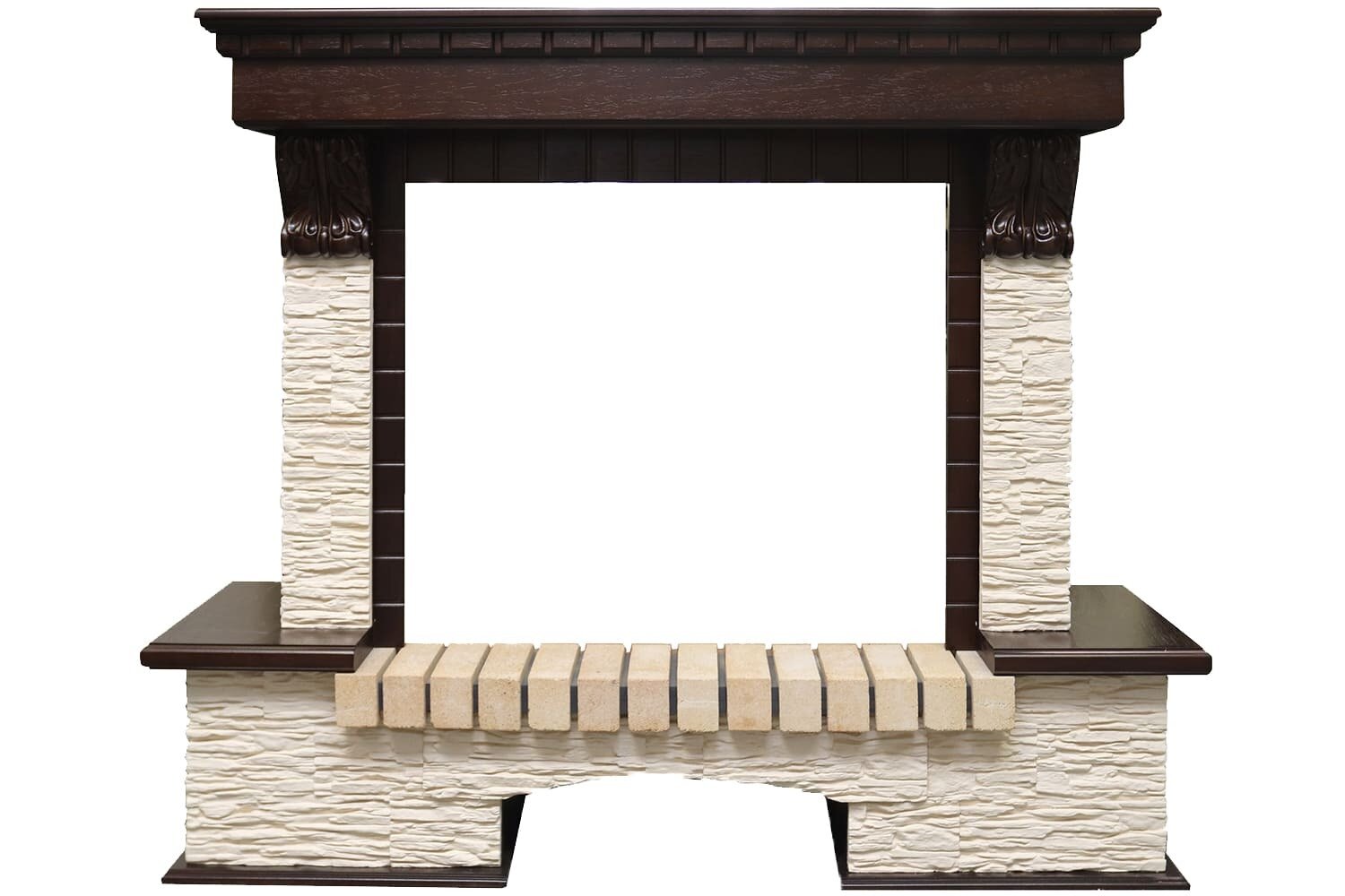 Портал Dimplex Pierre Luxe - Темный дуб / Сланец мелкий