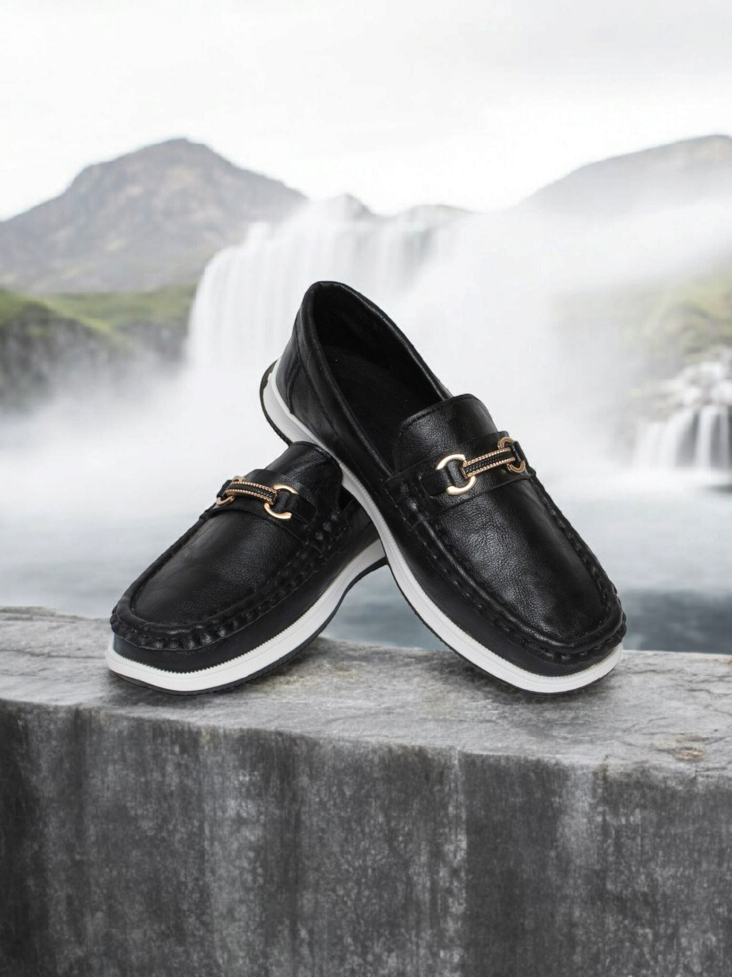 Мокасины размер 25, , черный — фото 1