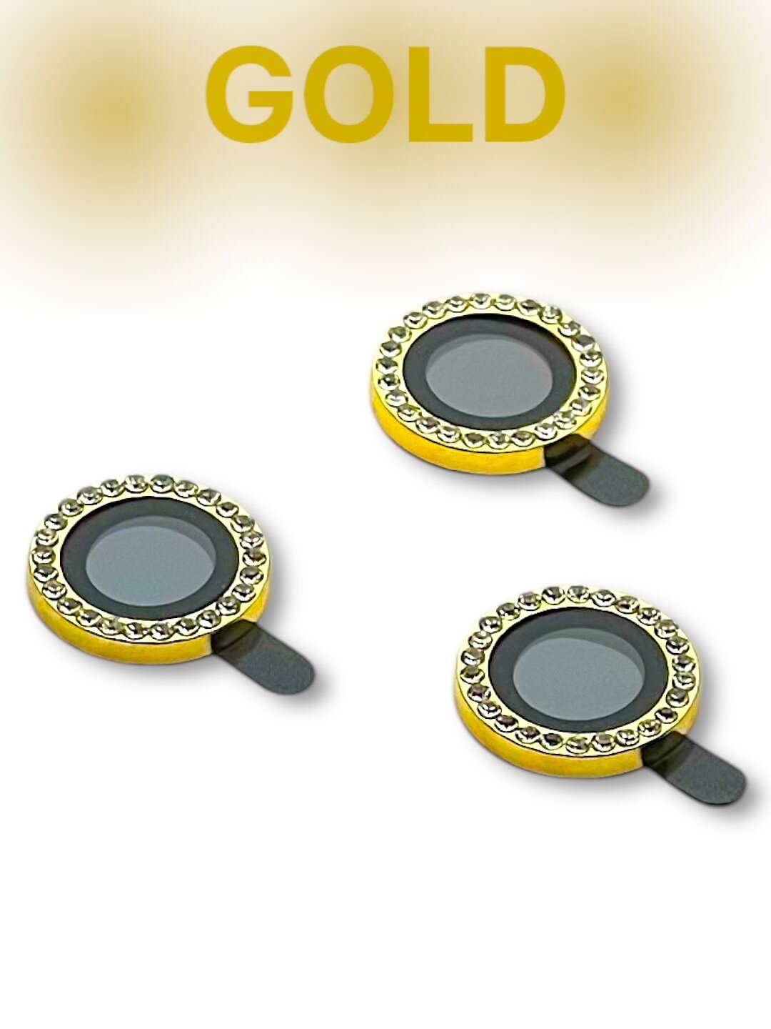 Защитное стекло для камеры, с блестящими камнями, Apple iPhone 12 Pro Max — фото 1