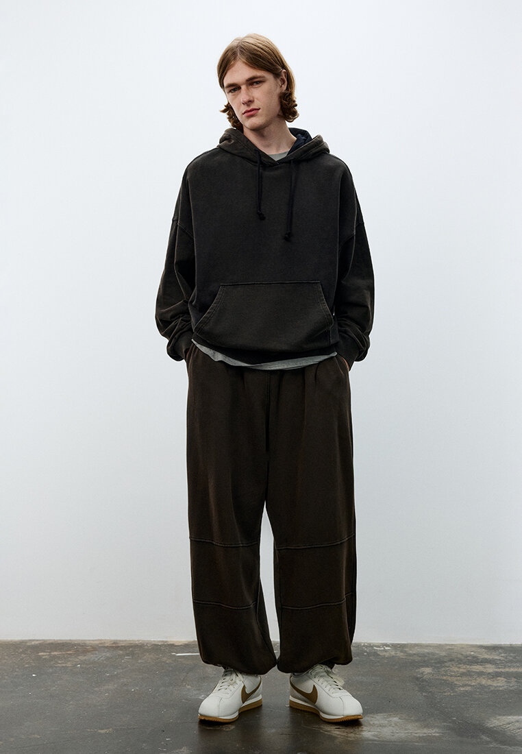 Худи Befree Man Basic, размер M, , черный — фото 1