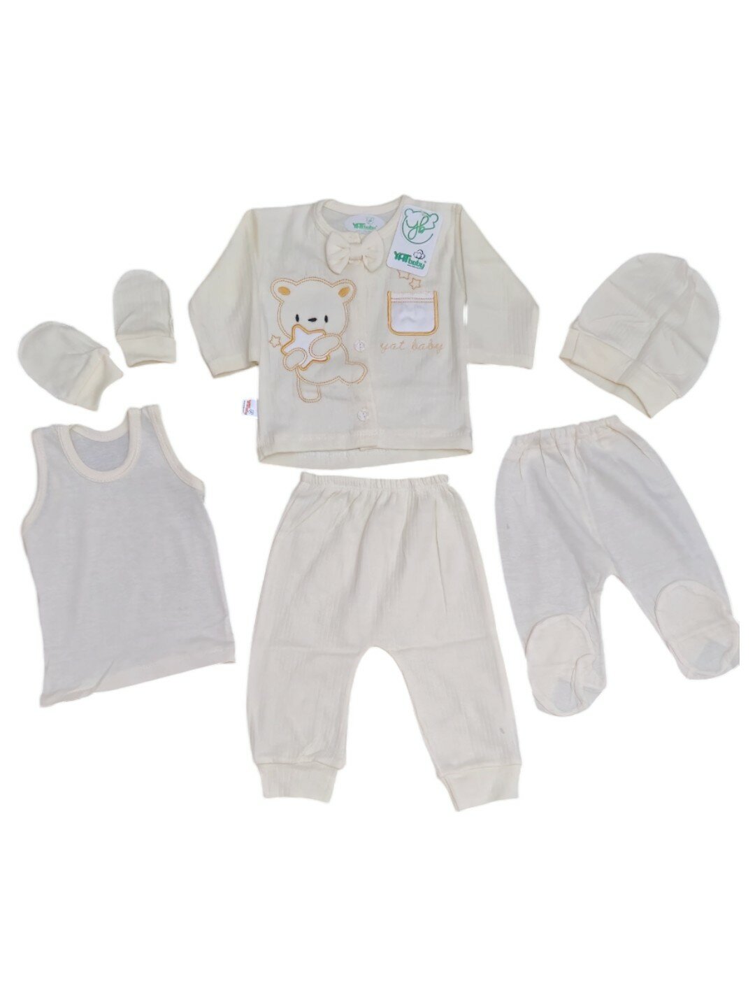 Комплект одежды  0-3 месяц, размер 0-3, розовый — фото 1