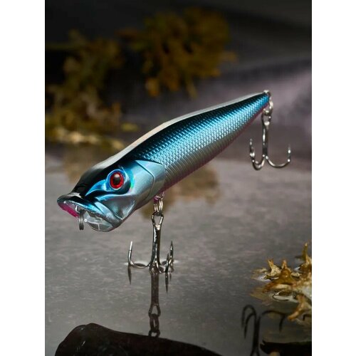 Поппер приманка для рыбалки на щуку поверхностный 12 гр, 9 см (цвет 01)