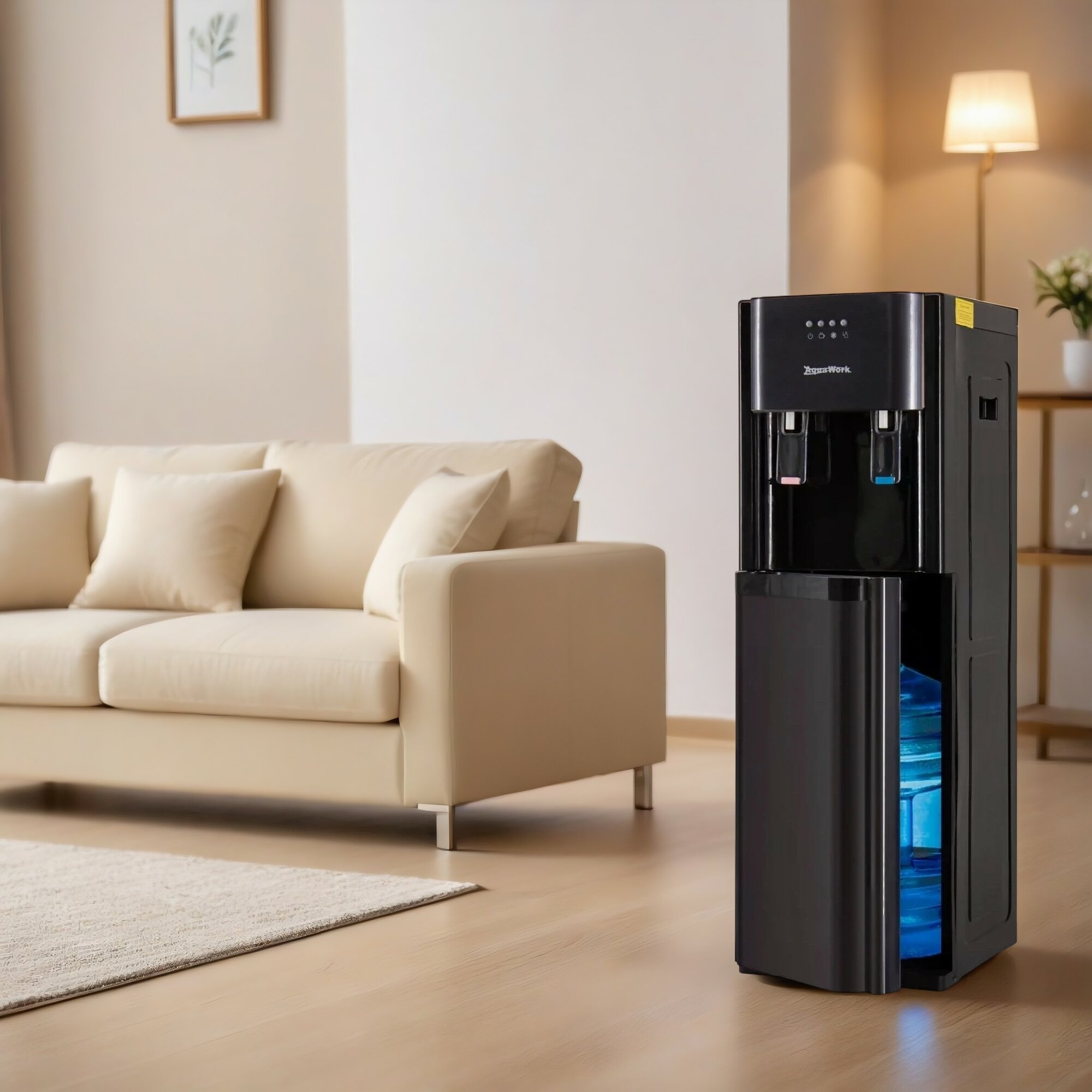 Aqua Work 41-LDS графит. Гарантия 24мес. Нижняя загрузка бутыли нагрев и электронное охлаждение.