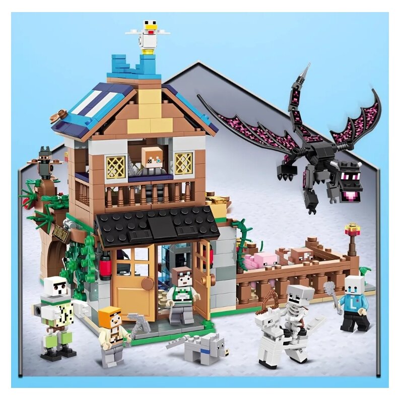 Конструктор Minecraft "My world. Дом с драконом", 820 деталей — фото 1