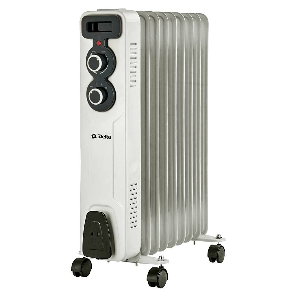 Обогреватель масляный Delta D11-9 2000 Вт 9 секций светло-серый