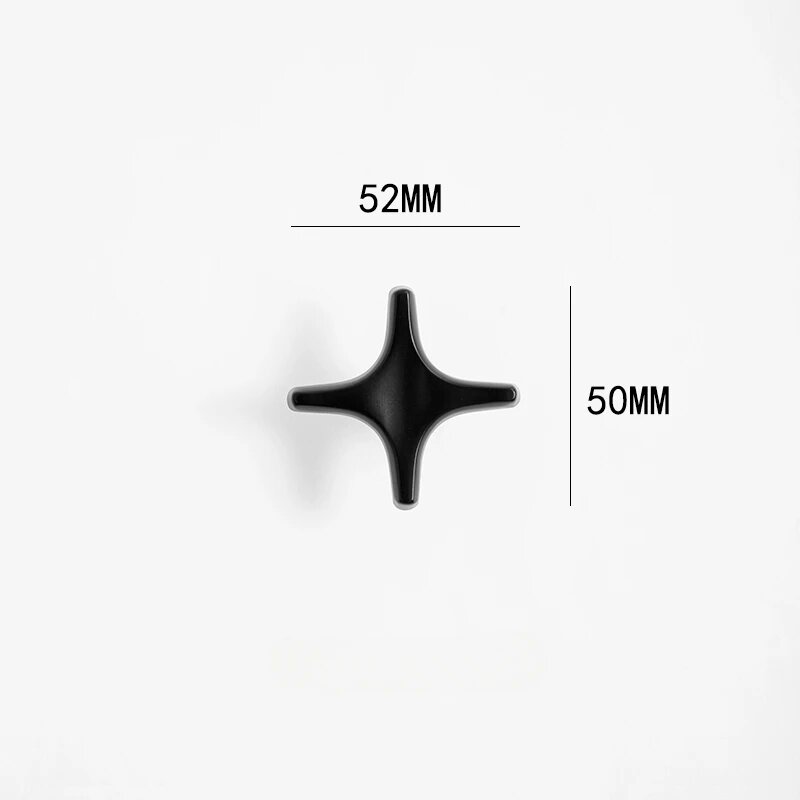 Ручки для шкафов AE BCD черные латунные Black Knob