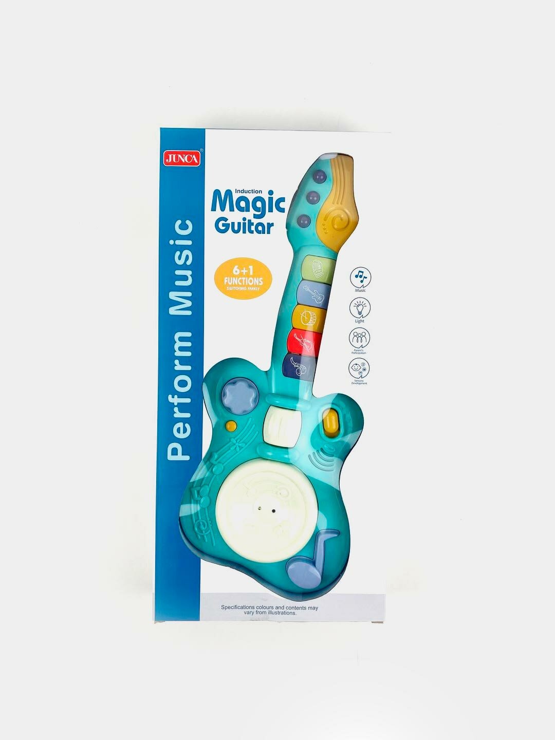 Детская музыкальная гитара RJ2808, интерактивная, развивающая, для детей от 3 лет Код. 02348