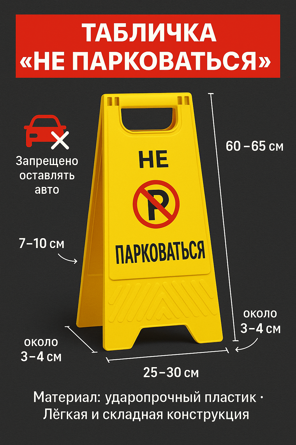 Табличка «осторожно, мокрый ПОЛ» — фото 1