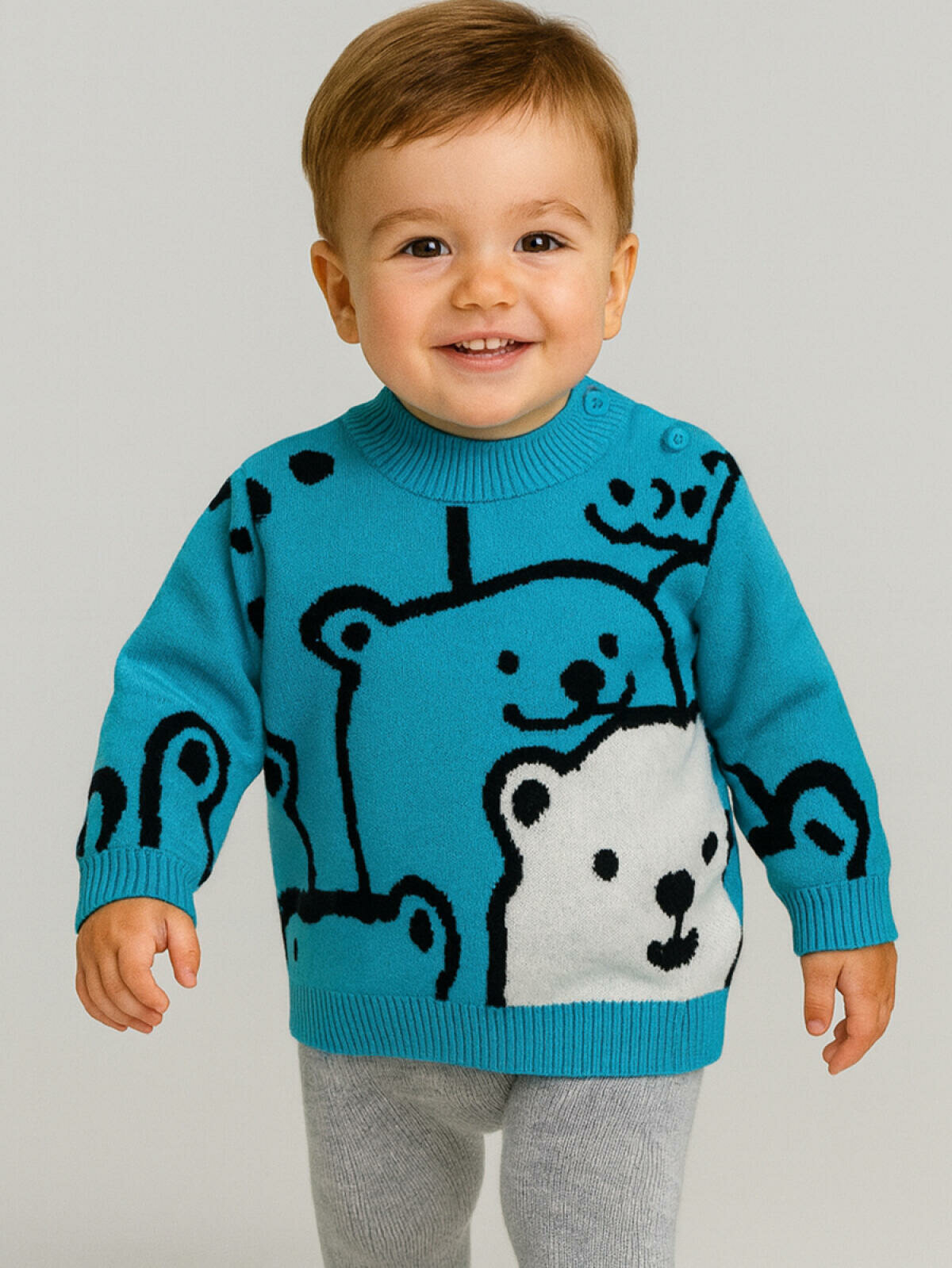 Свитер playToday размер 80 черный