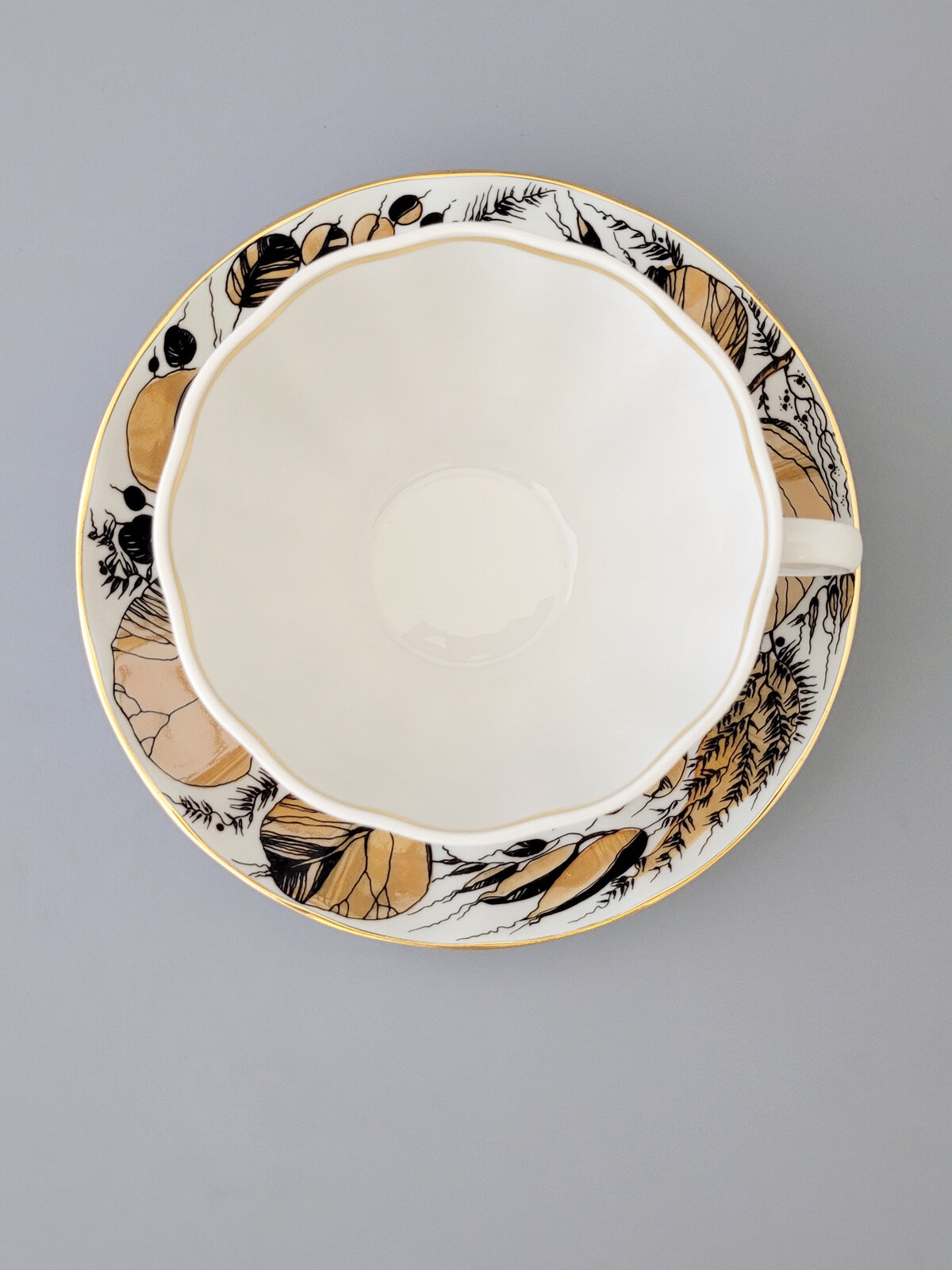 Чайная пара "Мой сад" , форма Тюльпан, 250мл, Императорский фарфоровый завод — фото 1