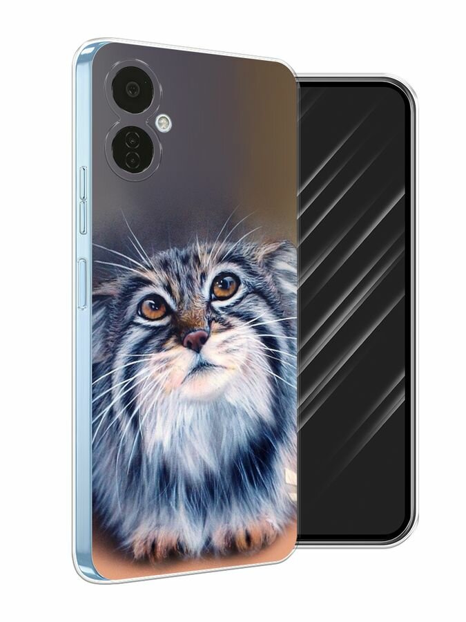 Чехол на Tecno Camon 19 Neo / Техно Камон 19 Нео с принтом "Кот манул 2"
