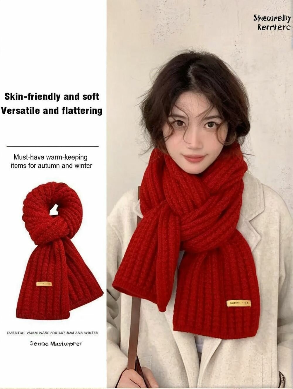 Шарф  для мужчин и женщин30 см