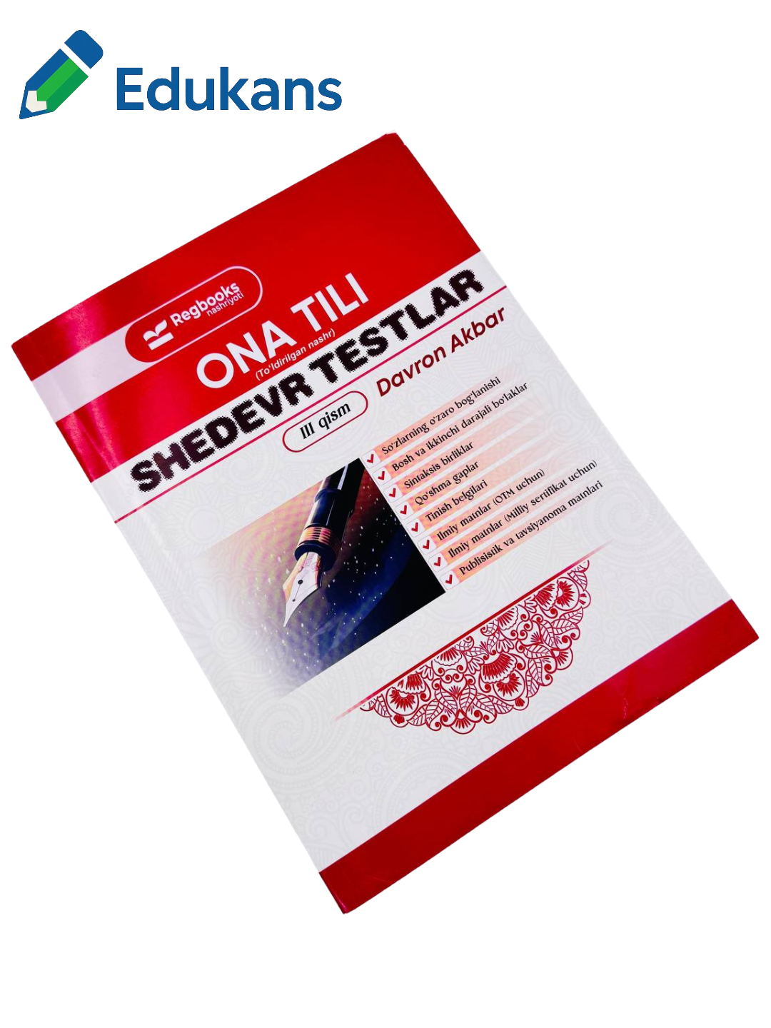 Она тили шедевр тестлар 3-кисм | Даврон Акбар — фото 1