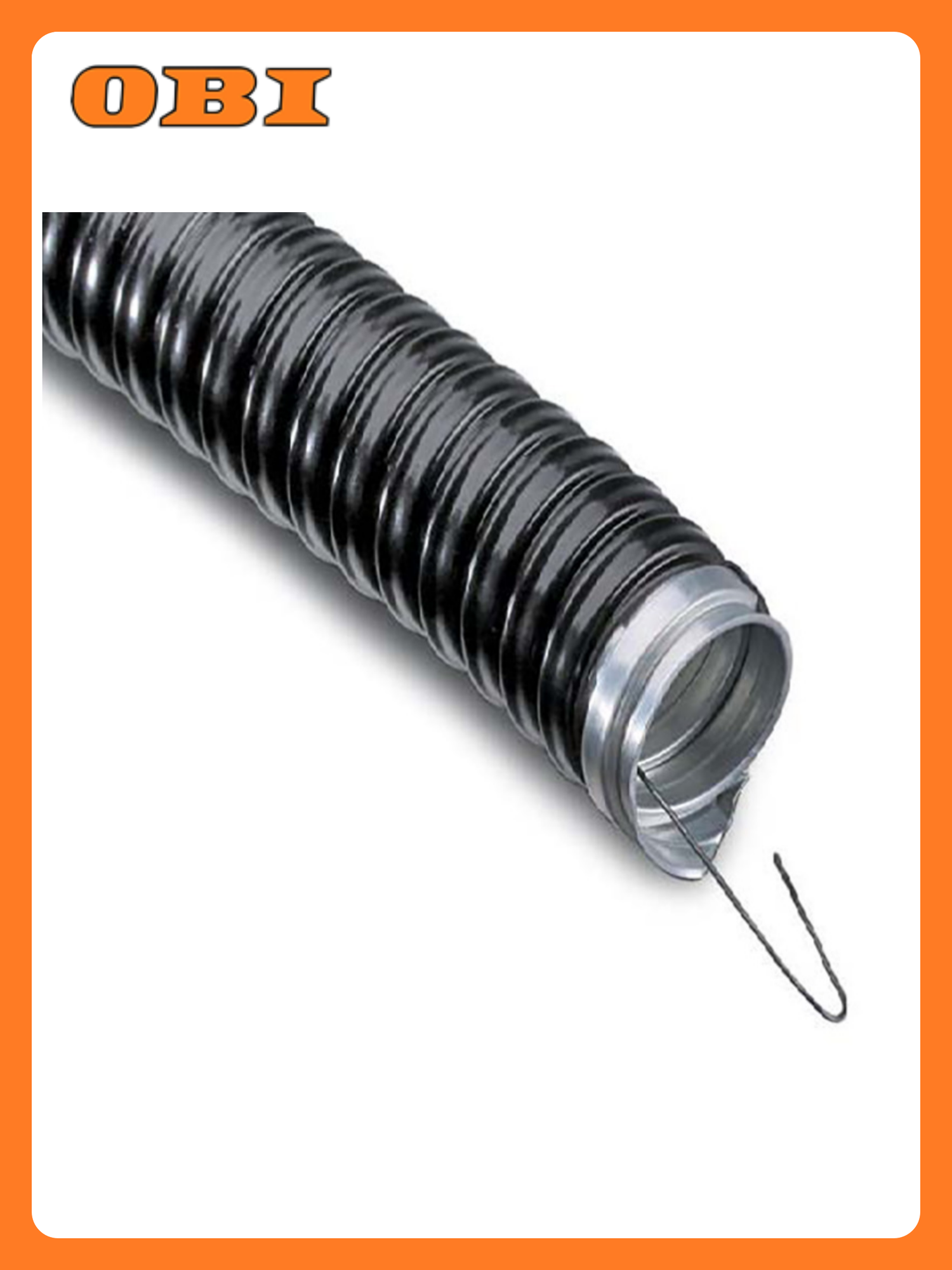 Металлорукав в ПВХ изоляции МРПИнг-15 (РЗ-Ц-ПВХнг) с зондом черный REXANT