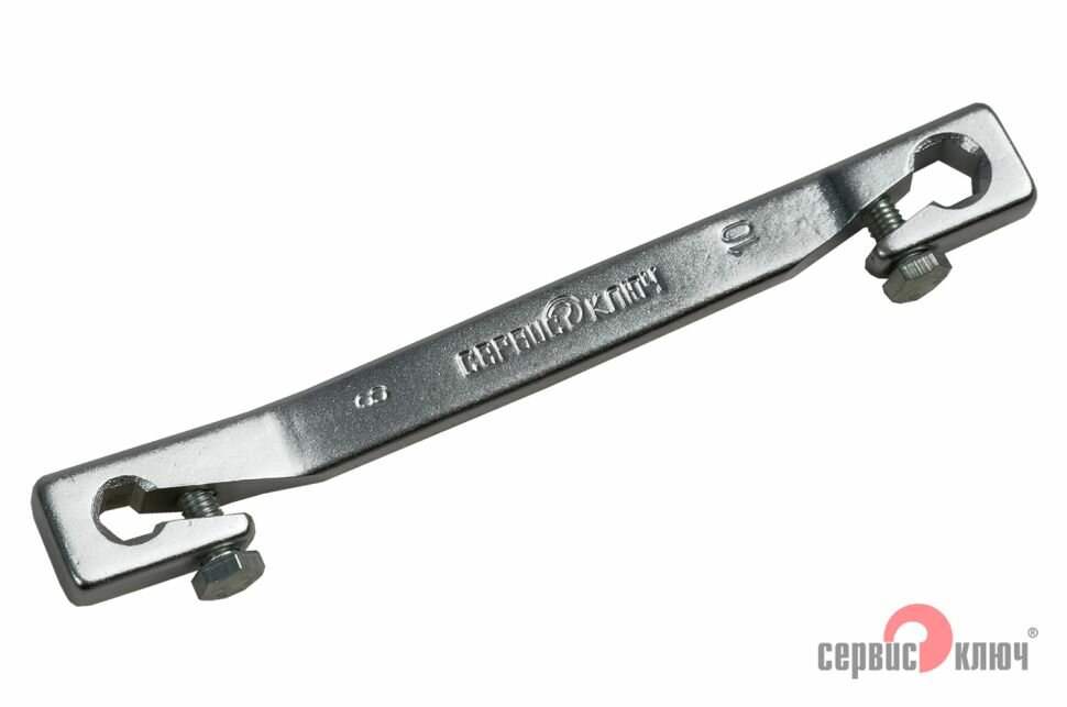 Ключ для прокачки тормозов, углеродистая сталь, 16 см, 8x10 мм, Сервис Ключ — фото 1
