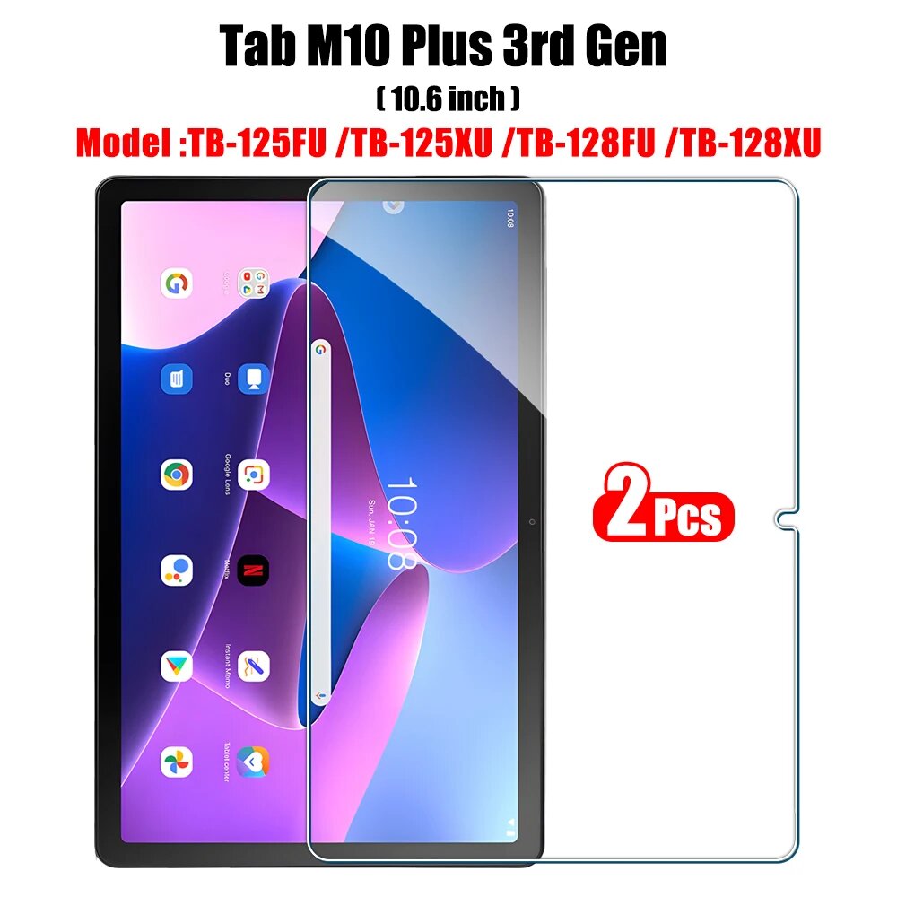 Защитное стекло 2 шт. Lenovo Tab M10 Plus 3rd 10.6in