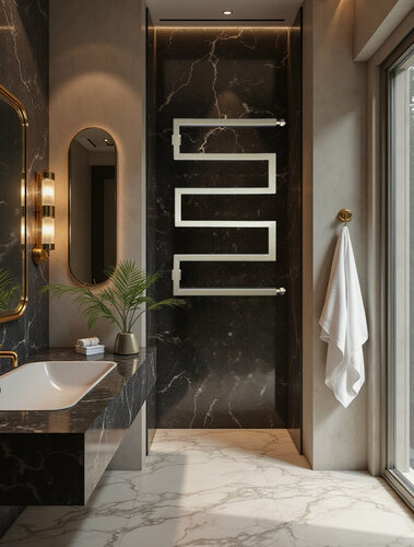 Изображение товара Полотенцесушитель водяной SNAKE-2 100х50 (см) Грейдж Прямое подключение