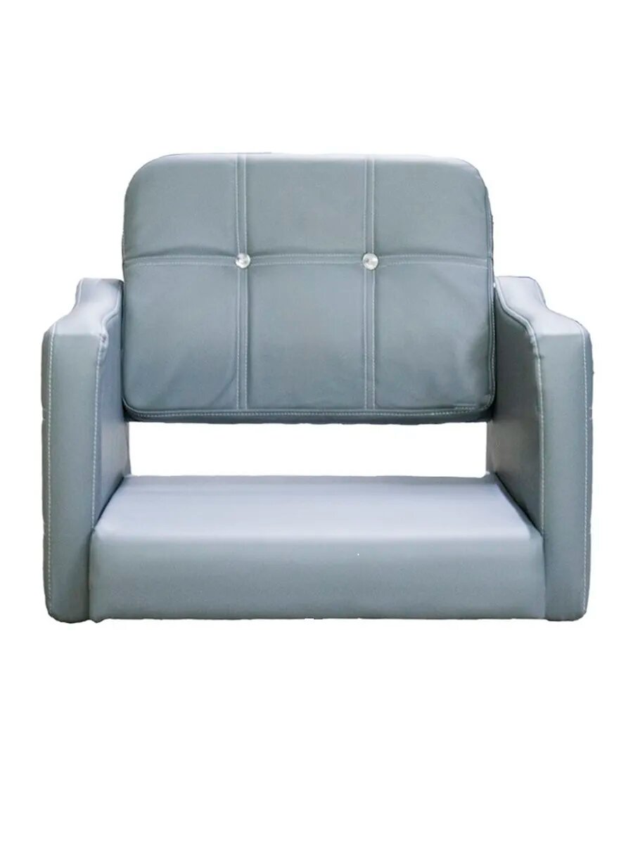 Кресло парикмахерское A-01СЕР NEW под гидравлику серое — фото 1