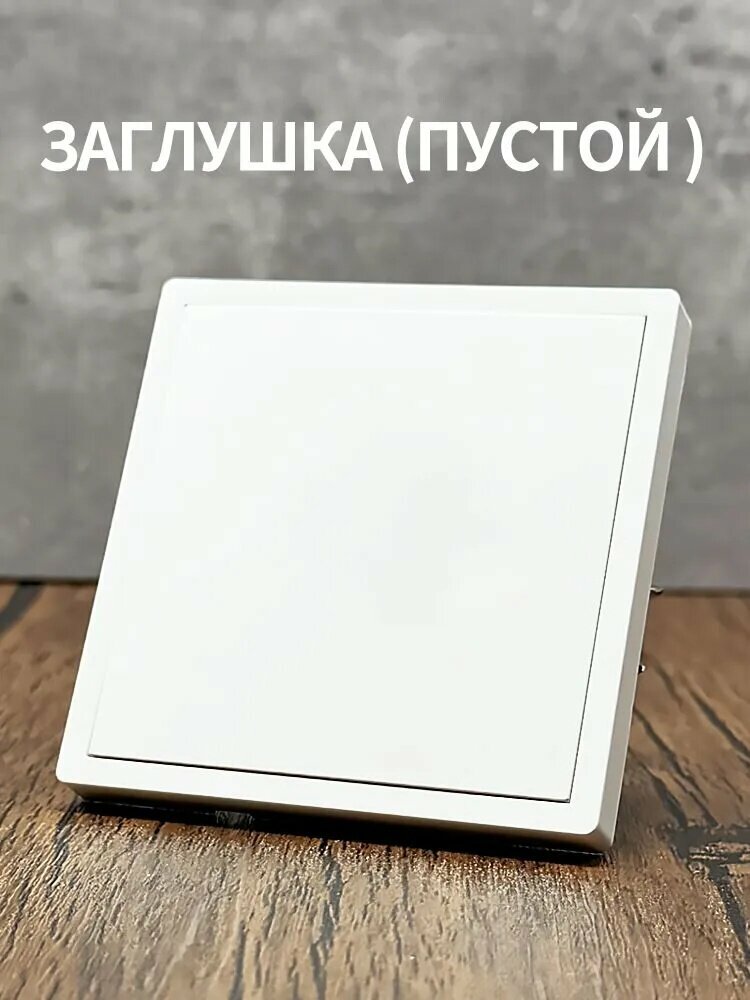 F3 Серия Заглушка (пустой модуль), белый пластик, 1 шт