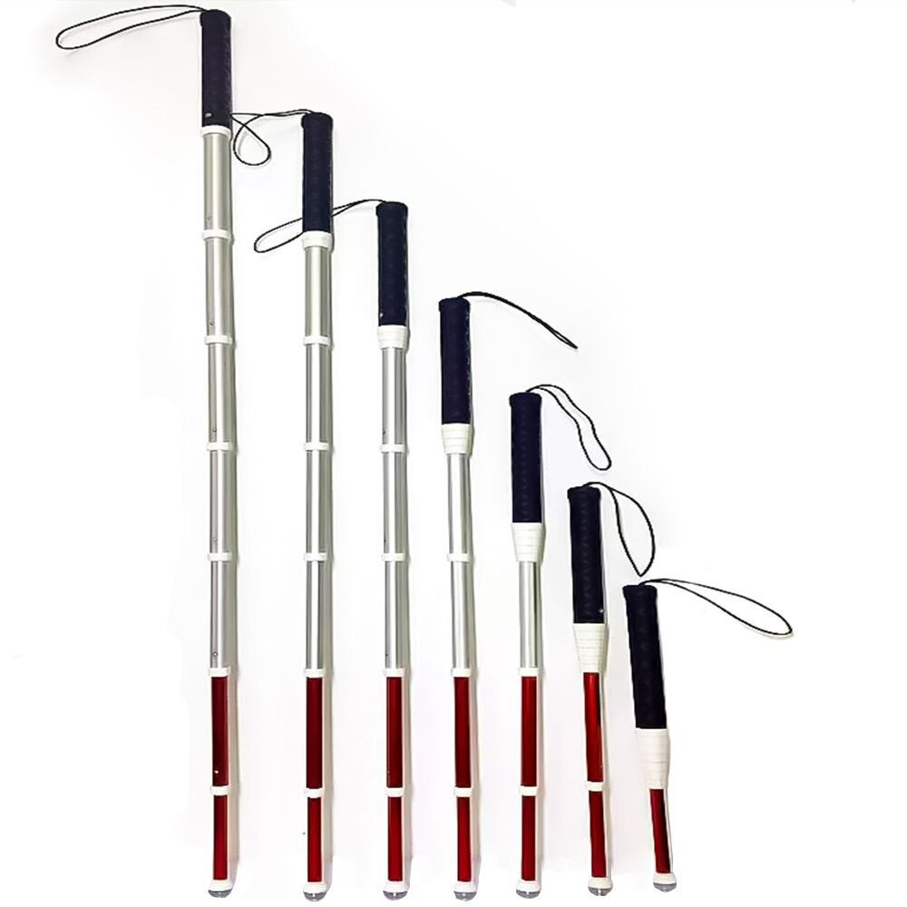 KNOW EASY-Телескопические Трость тактильная для слепых незрячих с вращающимся наконечником, от 29 см до 150 см