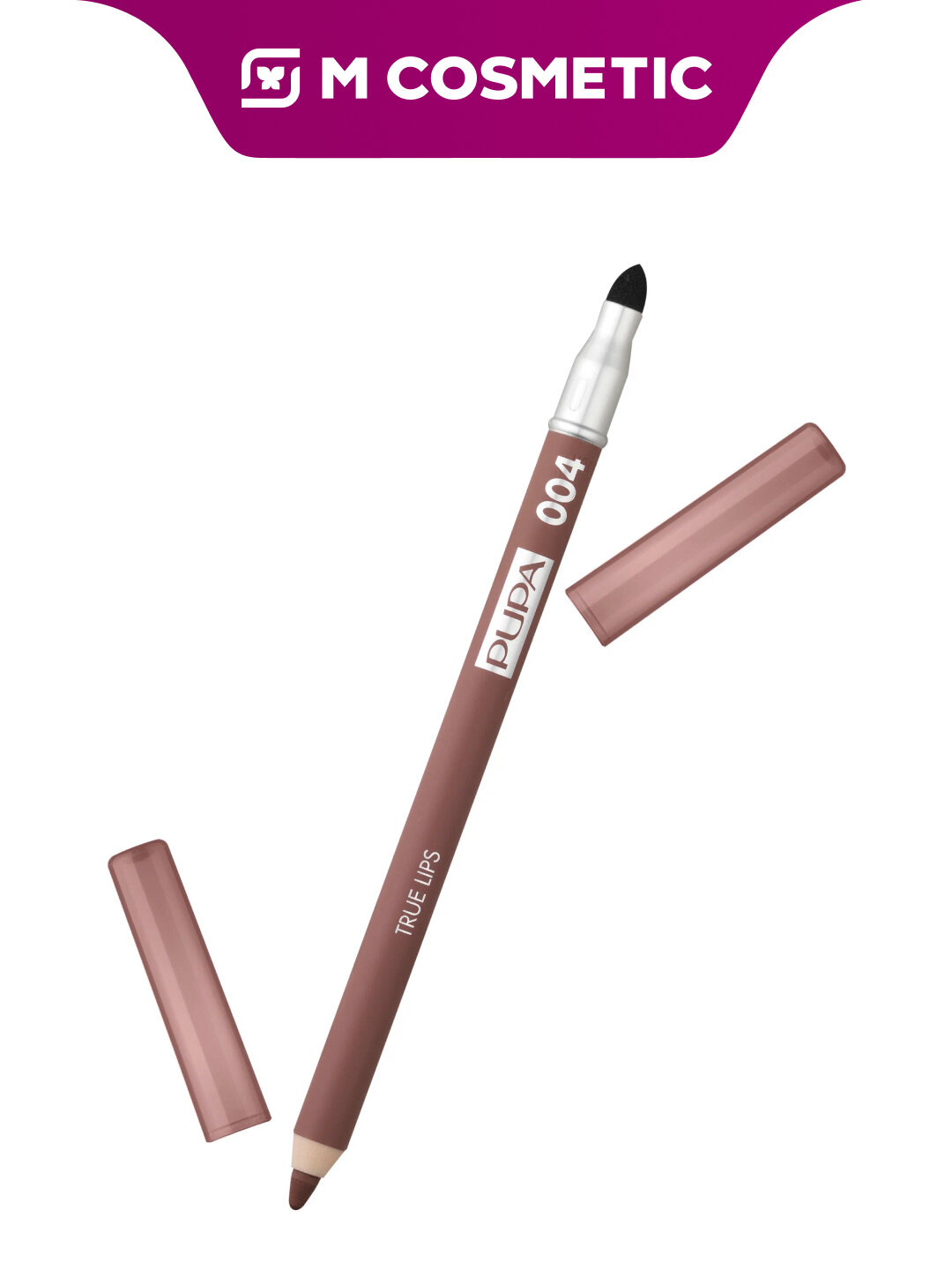 Карандаш для губ Pupa True Lips 004, кремовая текстура, тон 004 - бежевый нюд, 1.2 г