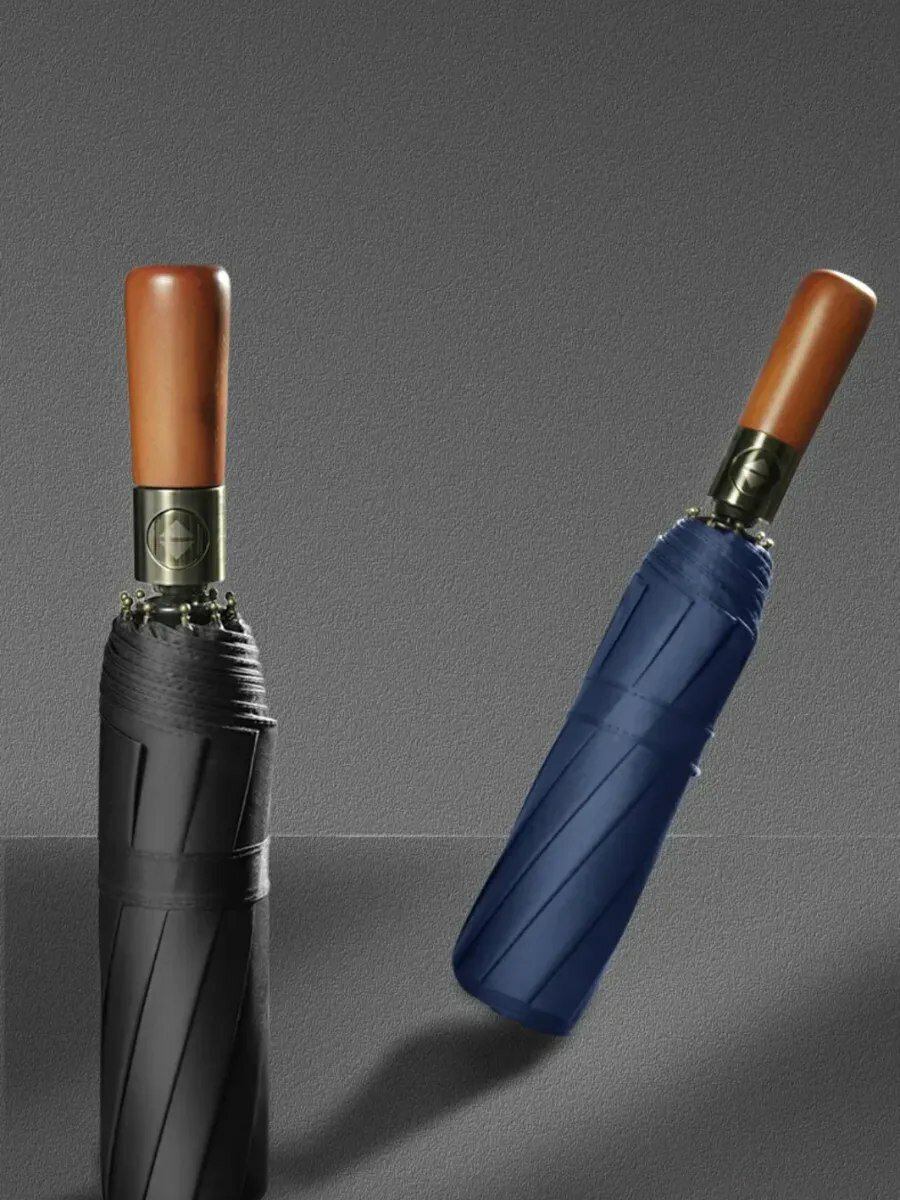 Смарт-зонт , темно-синий — фото 1