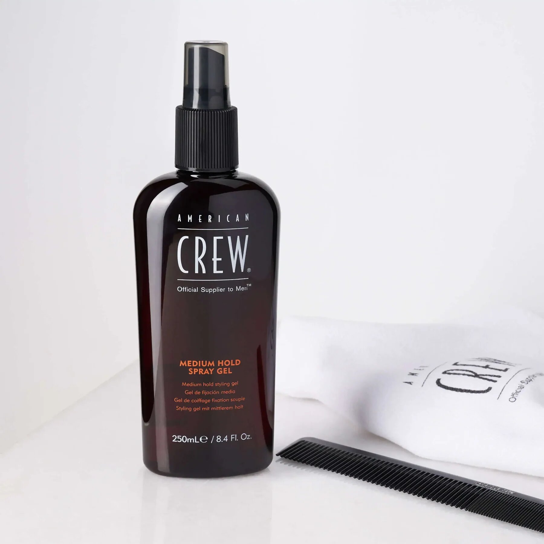 American Crew Medium Hold Spray Gel - Спрей-гель для укладки, средней фиксации, 250 мл.