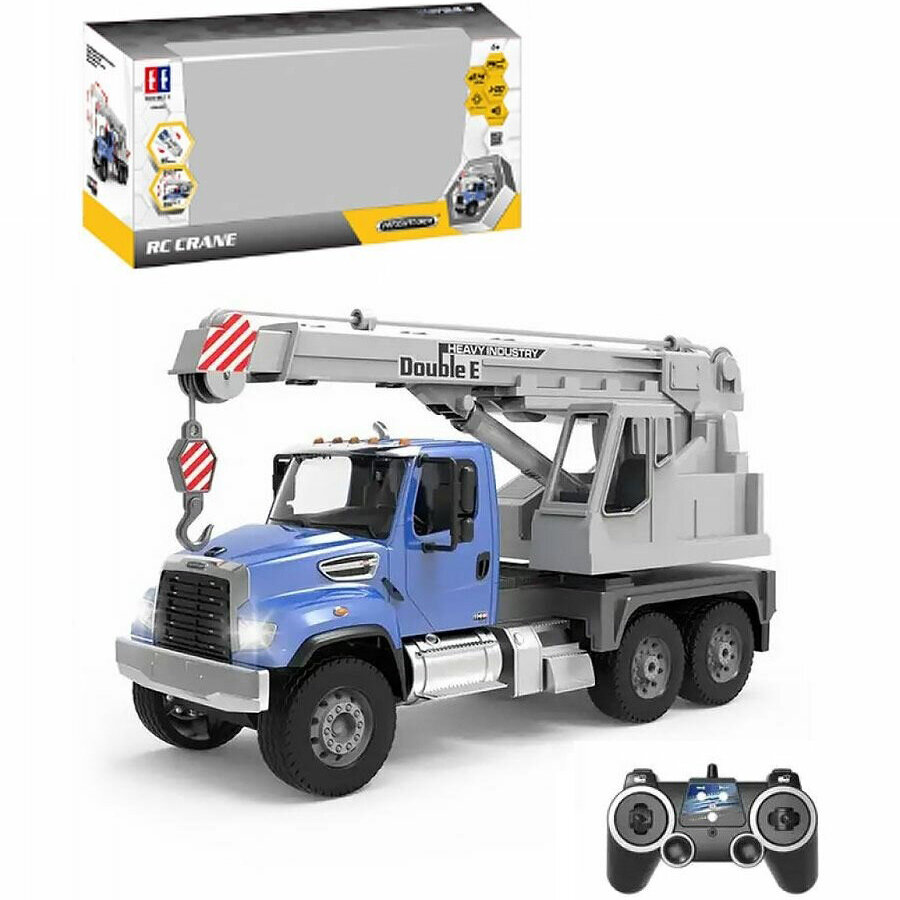 Double Eagle Кран FREIGHTLINER 1:20 на р/у, свет, звук E556-003 с 6 лет