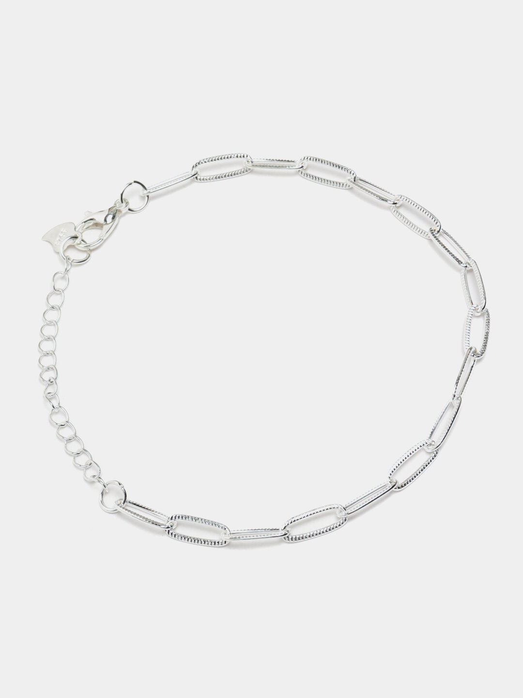 Браслет, 1 шт., серебряный — фото 1