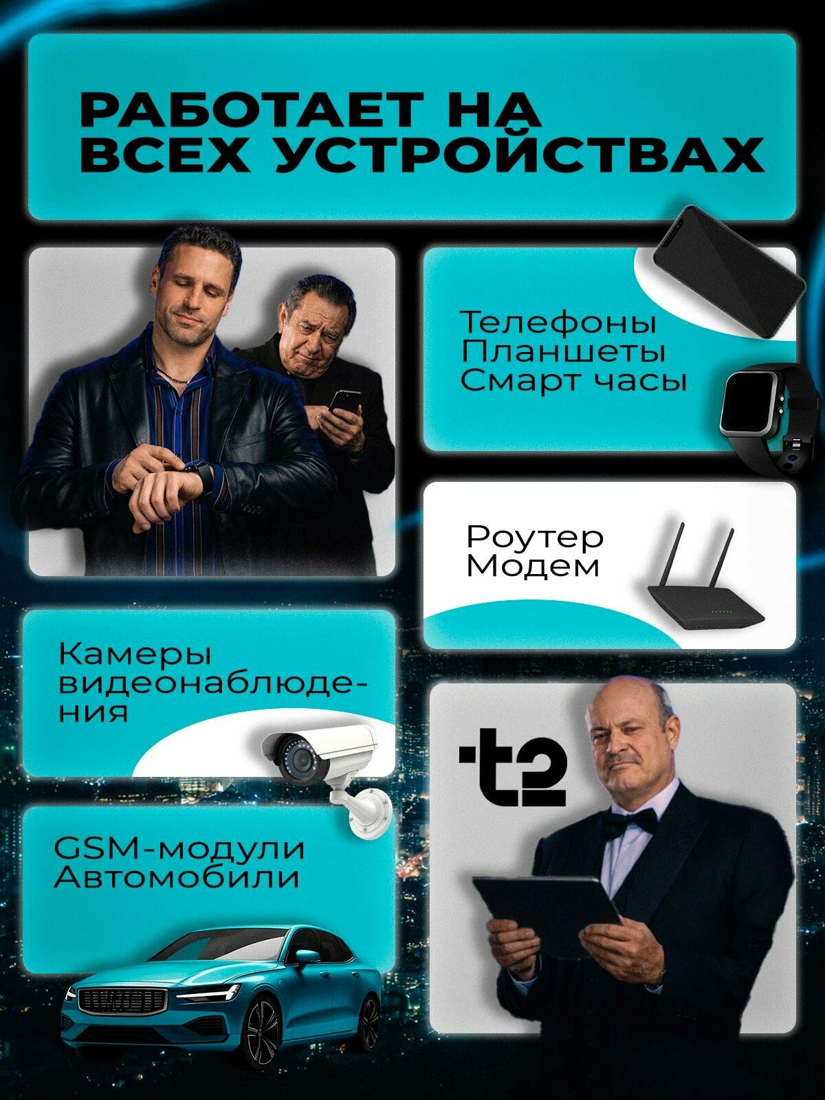 Сим карта с безлимитным интернетом т2 "Партнер М" — фото 1