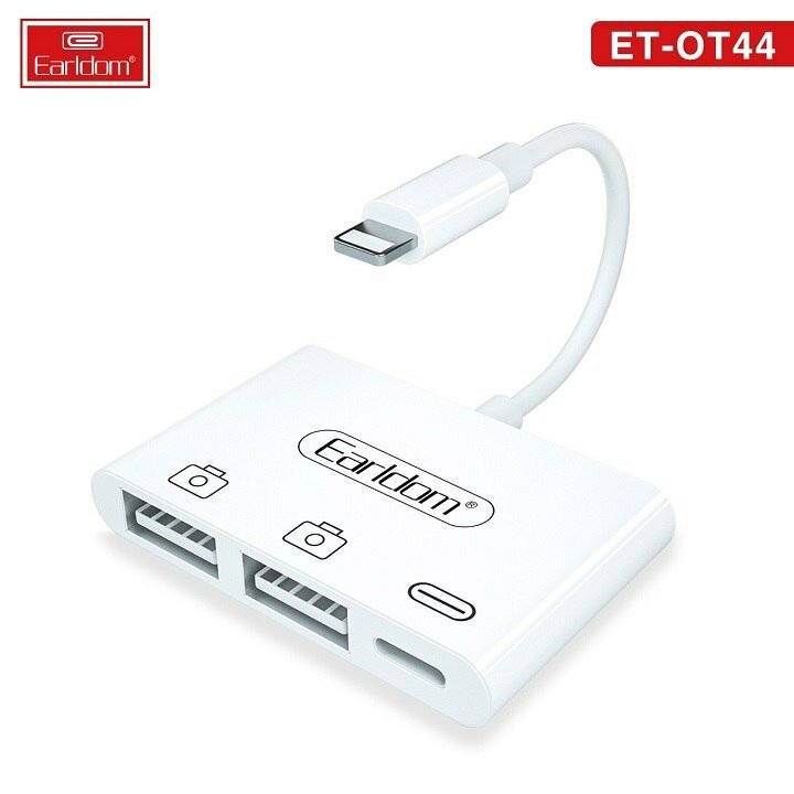 Earldom Lightning SD/TF karta o‘quvchi iPhone va iPad uchun xotira karta adapteri