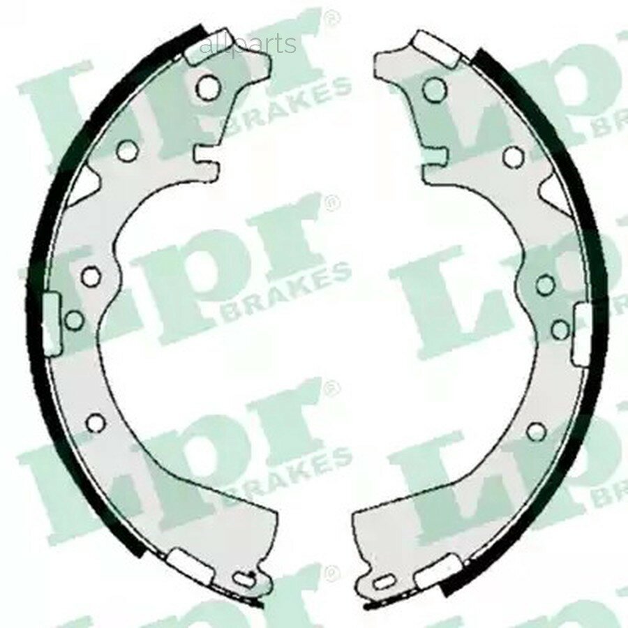 LPR 06650 Колодки торм. бар. TOYOTA HIACE 84-89/HILUX 98-02/LAND CRUISER J70/LITEACE 92-95