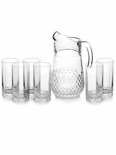 Набор графин Pasabahce Набор графин PASABAHCE вальс 97675 7пр 1х4 1018006 97675 — фото 1