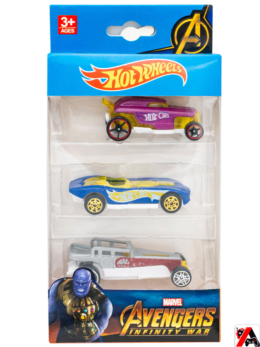 Набор машинок Hot Wheels 3в1, минимашинки, модельки, подарок для мальчика — фото 1
