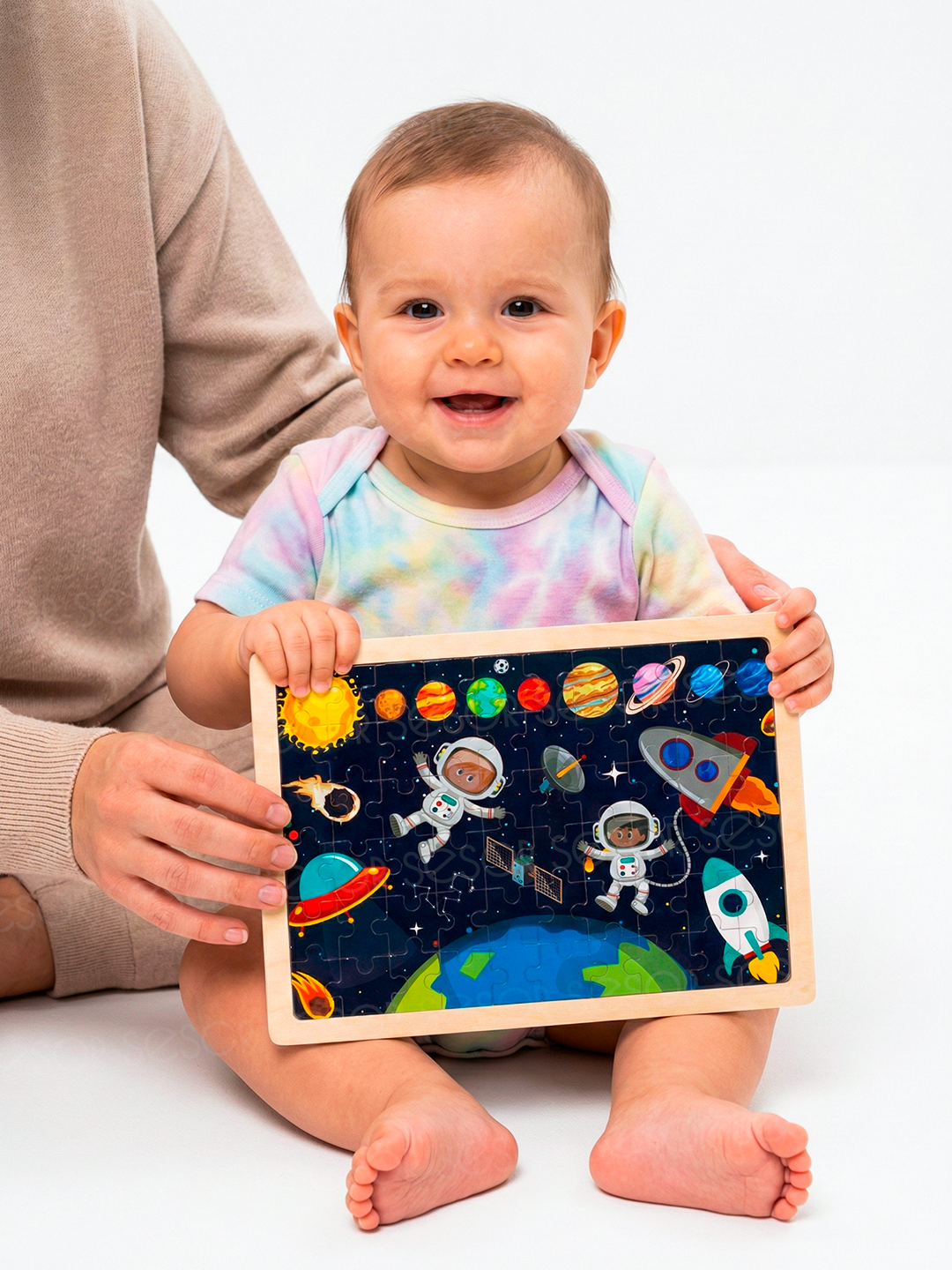 Деревянный пазл для детей 20x30 более 70 деталей — фото 1