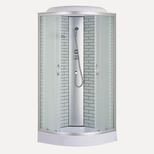 Изображение товара Душевая кабина 100х100 с низким поддоном Loranto Sunway CS-6610-13FW 100