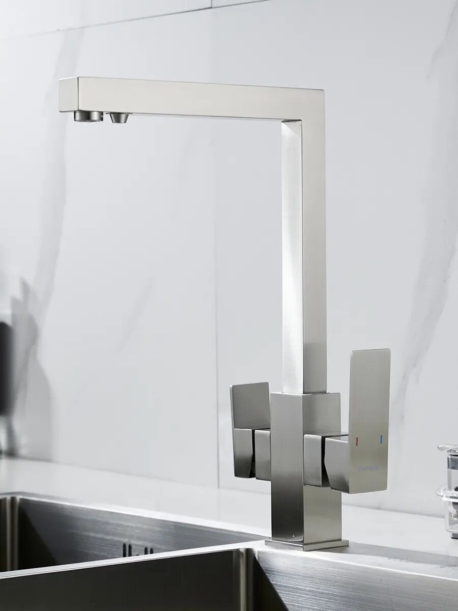 Высокий смеситель для кухни с фильтром для воды Shevanik S148L