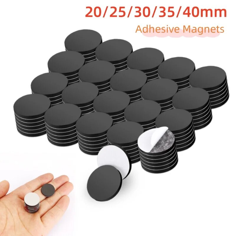 Магнитные круги самоклеящиеся, цвет 50pcs