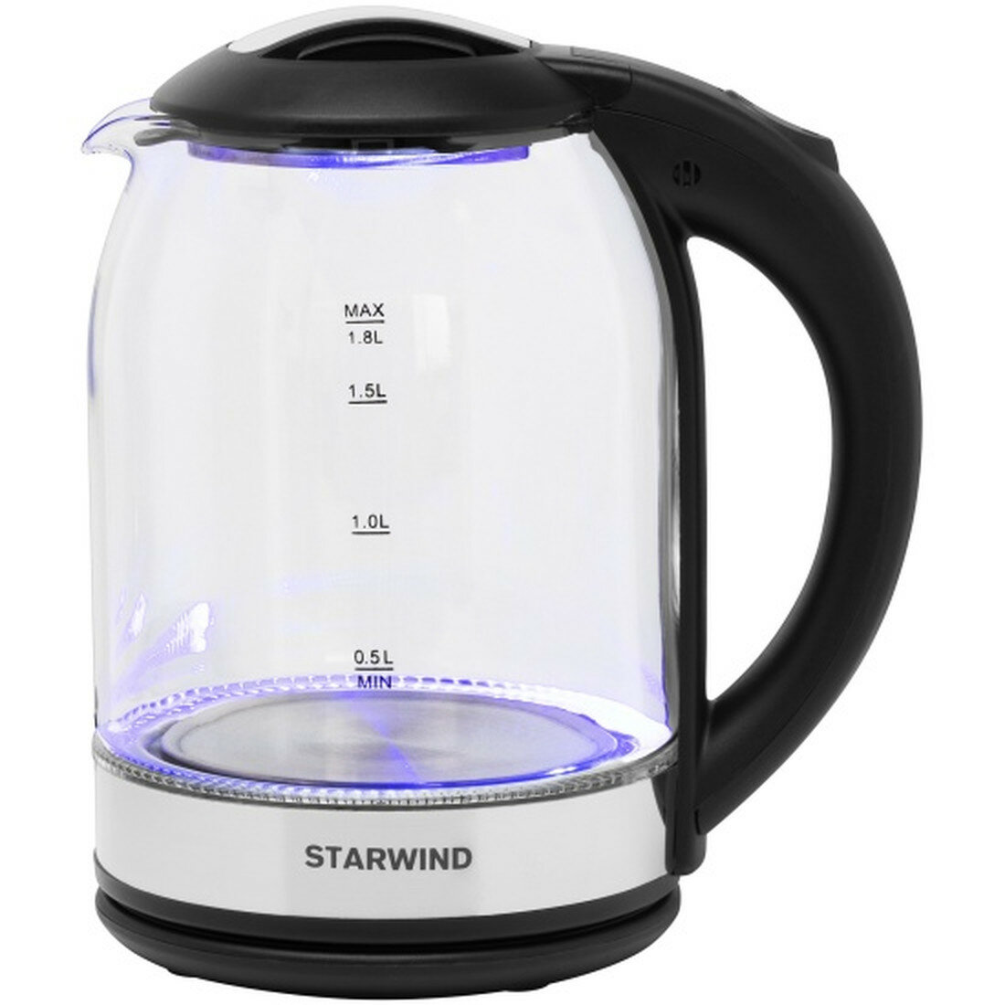 Чайник Starwind SKG2051  черный серебристый