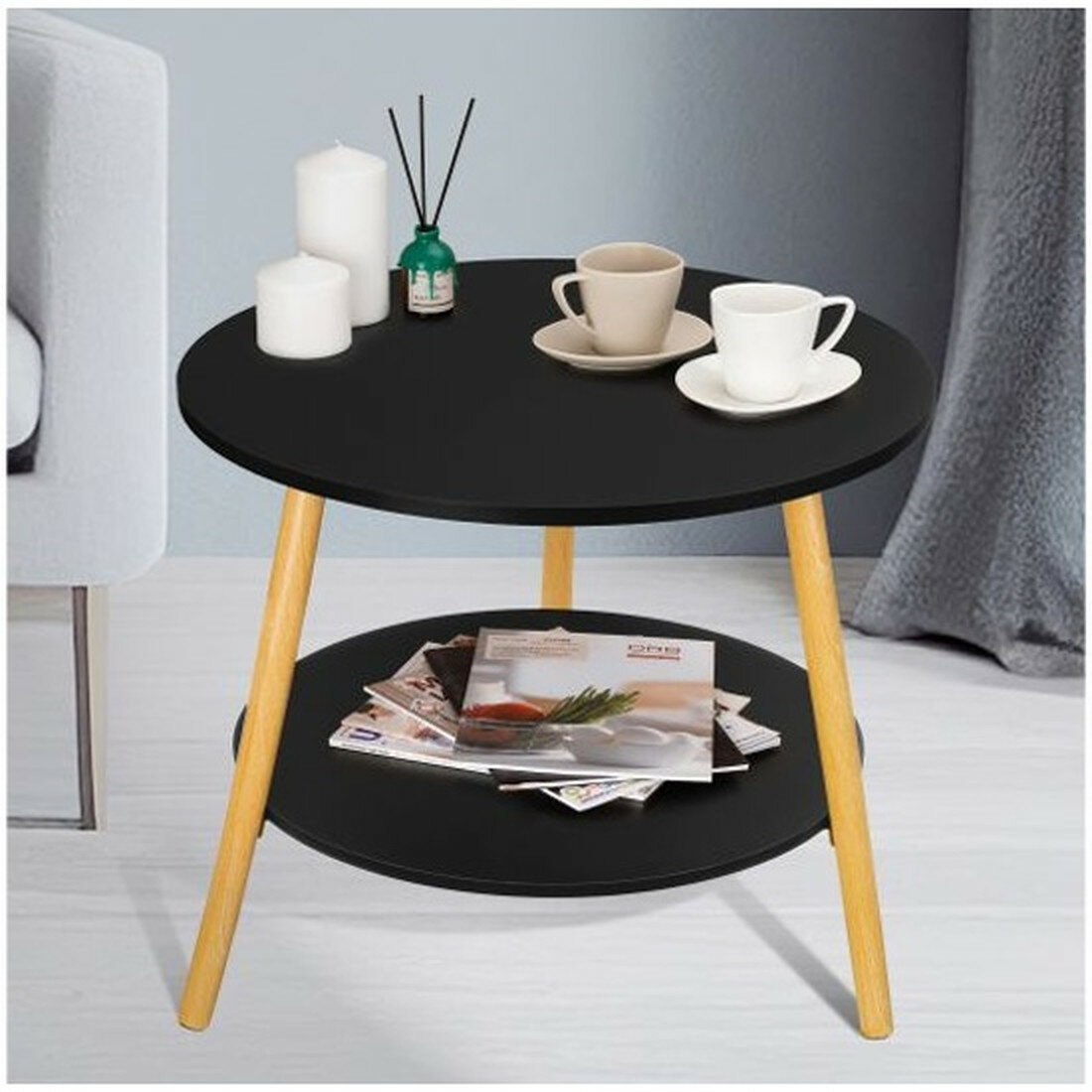 Стол EL Casa журнальный круглый 