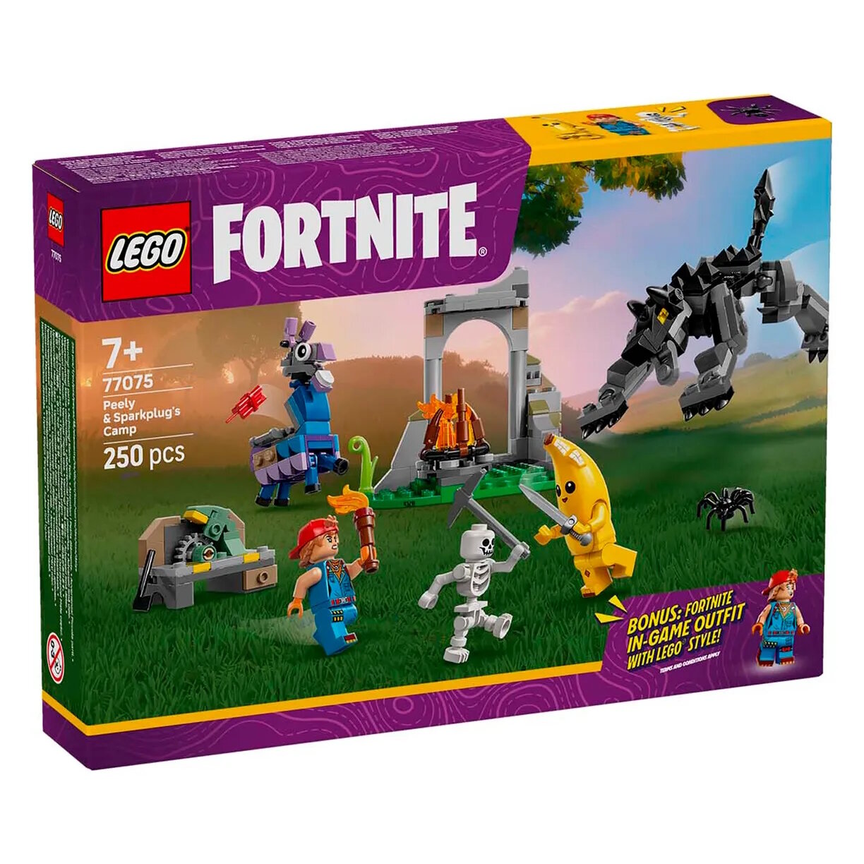 Конструктор LEGO Fortnite 77075 Лагерь Пили и Спаркплаг, 250 дет.