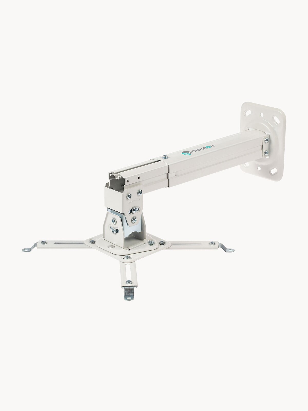 Кронштейн для проектора потолочный, настенный ONKRON K5A, белый / крепление для проектора на потолок и стену до 10 кг