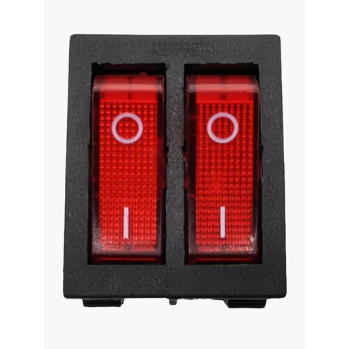 Выключатель двухклавишный 6-контактный для водонагревателя, 16А/20А — купить, цена, характеристики